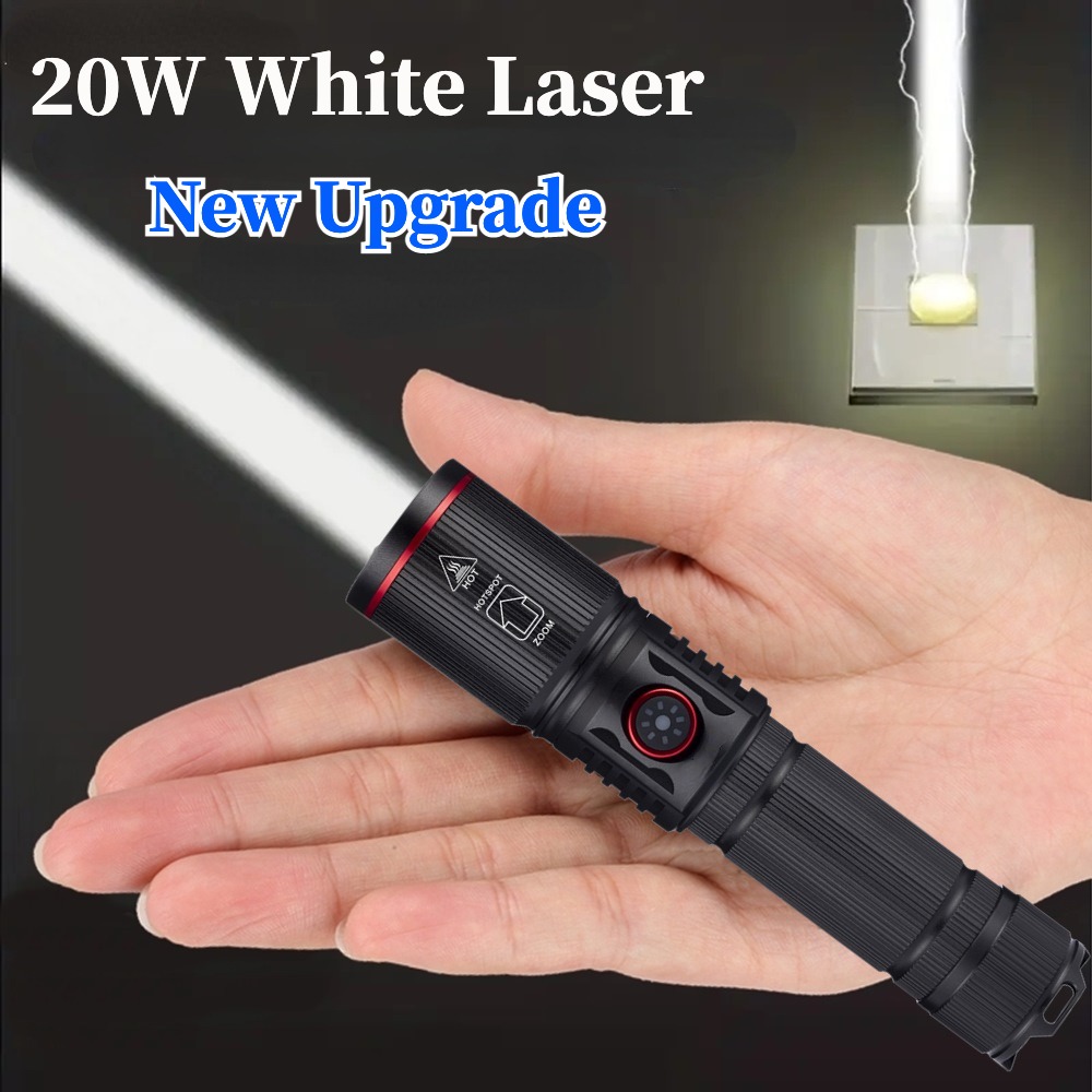Jump Rope - Krachtige LED-zaklamp Type C Oplaadbare zoom-zaklamp