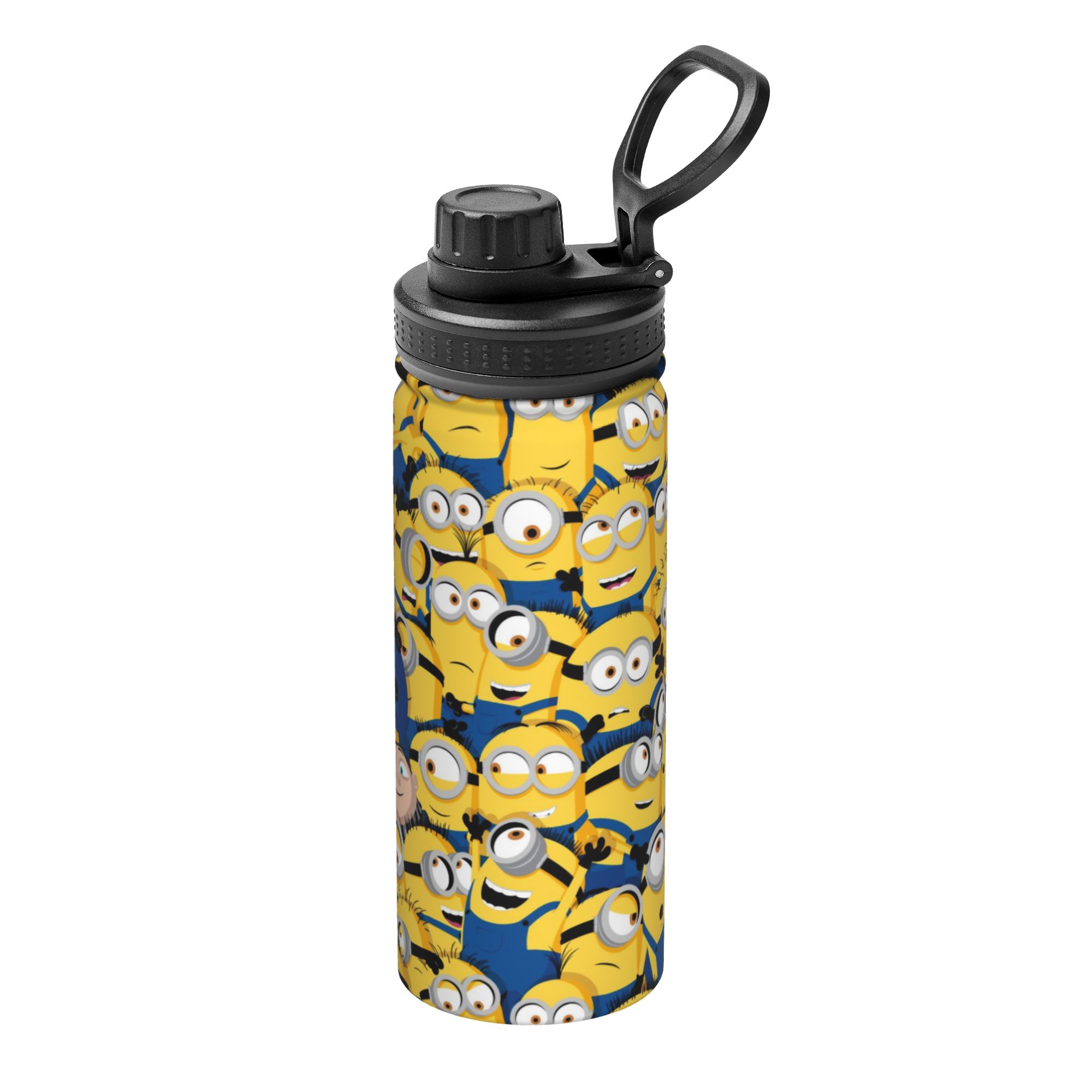 Sports Water Bottle Insulated - Cartoon M-Minions 18OZ Sport Geïsoleerde Koffiebeker
