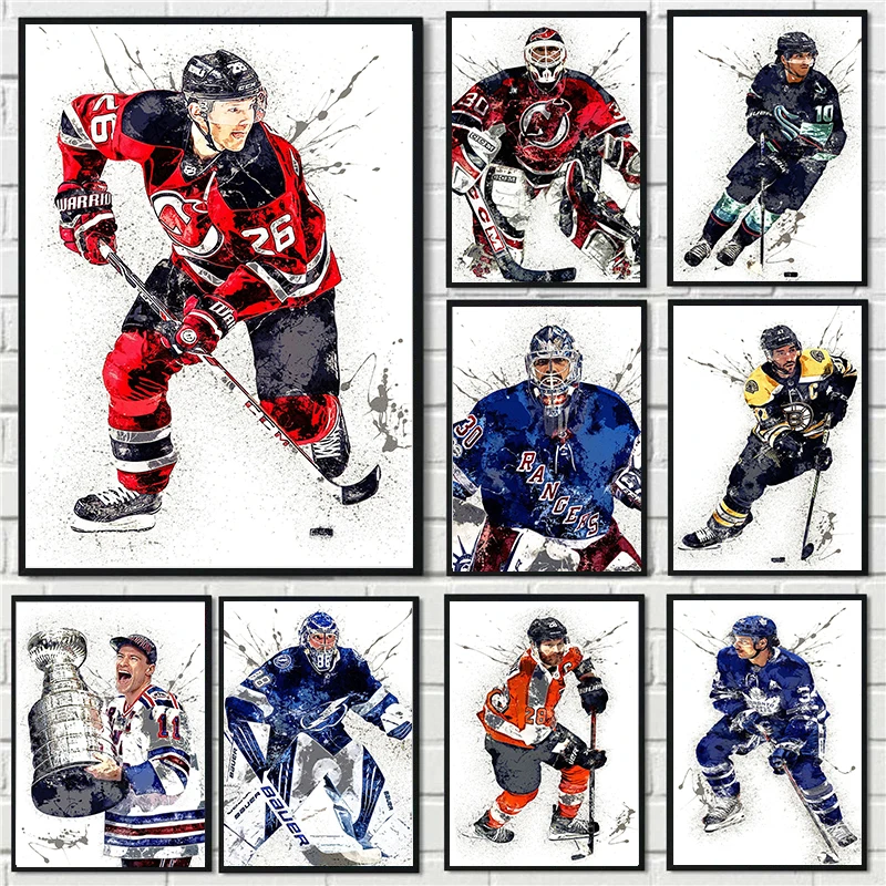 Abstract Ice Hockey Portrait S - Sports Equipment Poster recensie en prijs