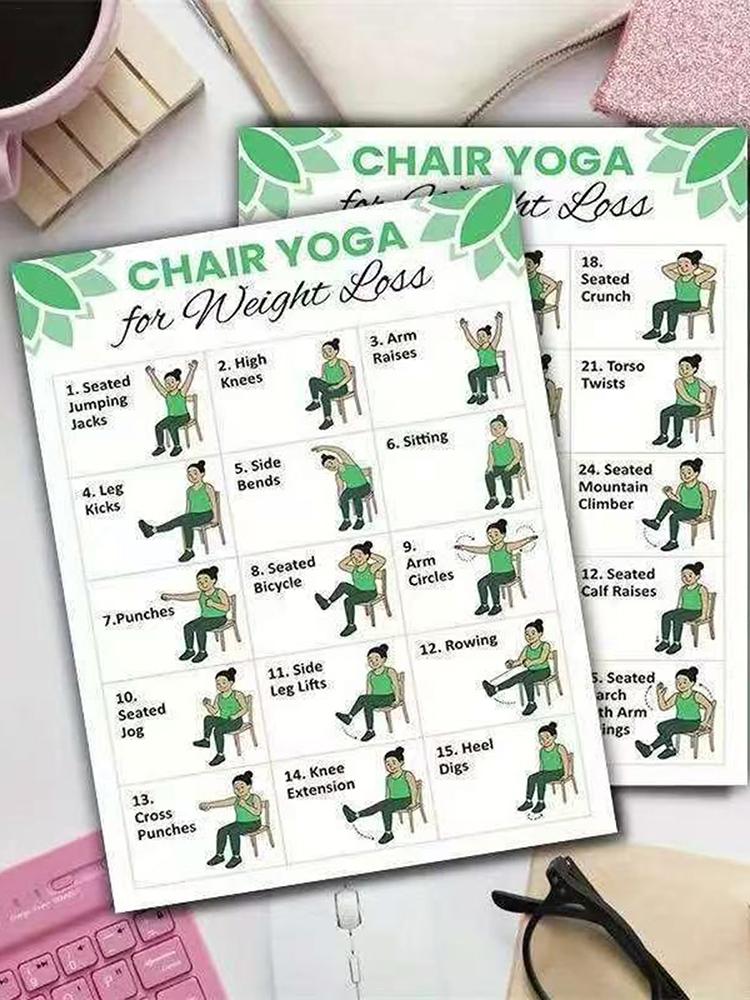 2 stuks yogaposter, thuisoefen - Sports Equipment Poster recensie en prijs