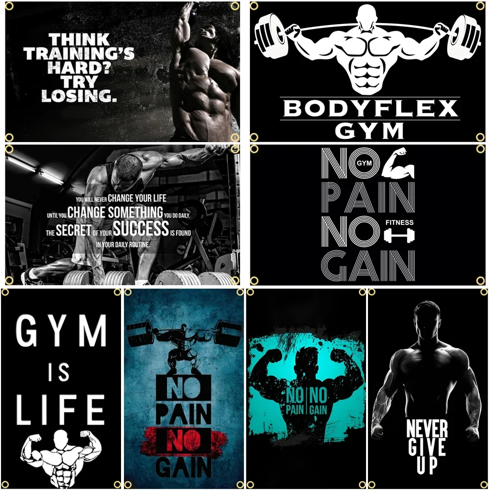 GYM Vlag Berichtborden Slogan  - Sports Equipment Poster recensie en prijs